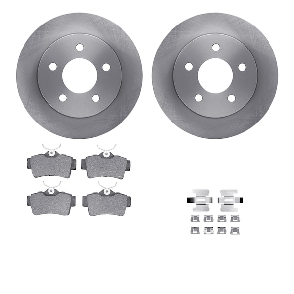 Dynamic Friction Co DFC Brake Rotor with 5000 Brake Pads and Hardware Kit 6512-54338 - main