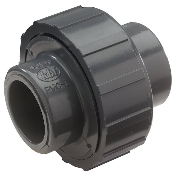 Nds Pipe Union, 2 in, Slip Joint, Gray, SCH 80 Schedule, 150 psi Pressure U-2000-S - main