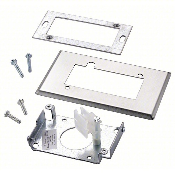 Johnson Controls Temperature Sensor Wall Mount Plate, Gray TE-6001-4 - main