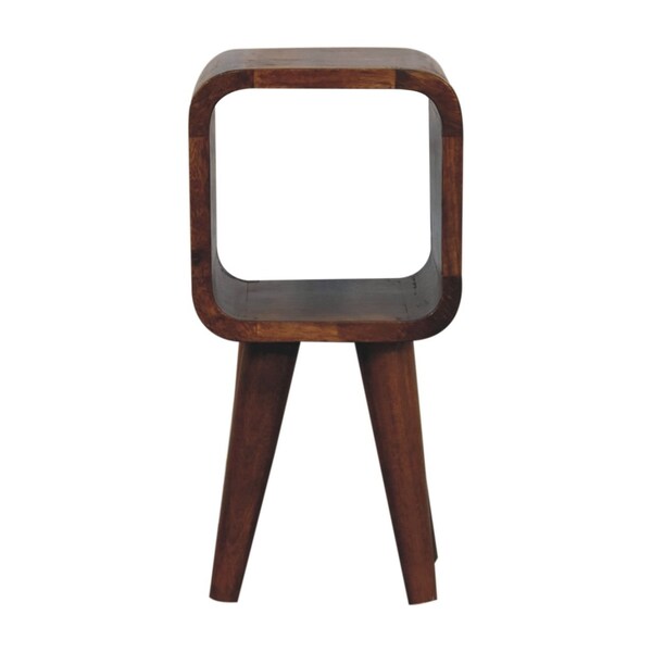 Homeroots 16" Brown Solid Wood Square Nightstand 651546 - main