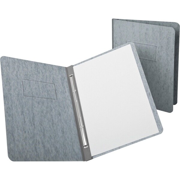 Tops Business Forms Oxford, Pressguard Coated Cover, Prong Clip, Letter, 3in Capacity, Gray 12705 - main