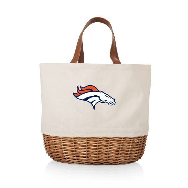 Picnic Time Family Of Brands Denver Broncos - Promenade Picnic Basket, (Beige Canvas) 203-20-187-104-2 - main