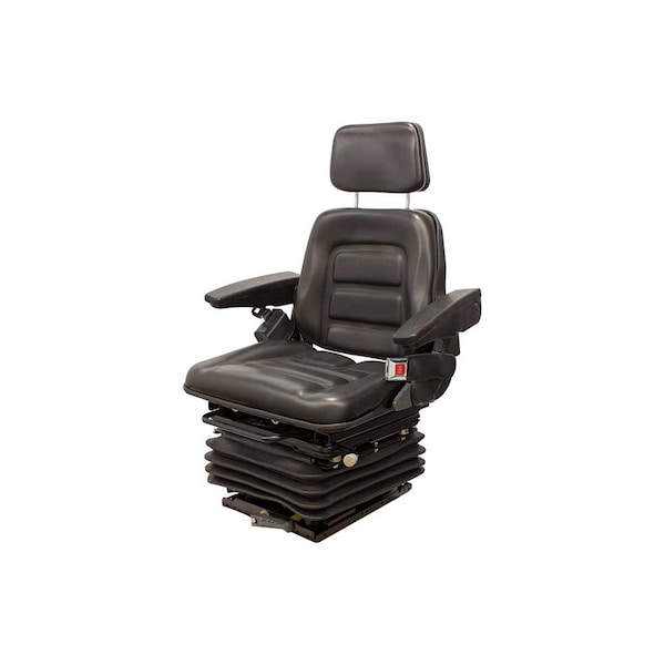 Uni Pro 1004 Mechanical Suspension Seat, Economy, Black Vinyl 8105 - main