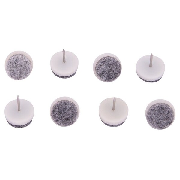 Prosource Furniture Glide, Plastic, Gray/White, Gray/White, 3/4 x 3/4 x 15/16 in Dimensions FE-50320-PS - main