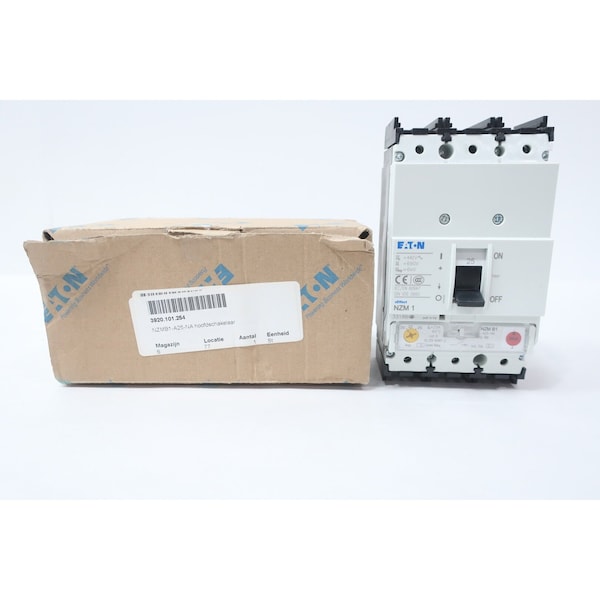 Eaton MOLDED CASE CIRCUIT BREAKER 25A AMP 690V-AC 3P NZMB1-A25-NA - main