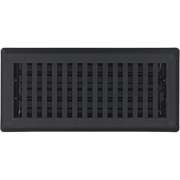 Sierra Grates 4 in. H X 14 in. W Powder Coat Steel, Textured Black Floor Register CTP414-BLK - main