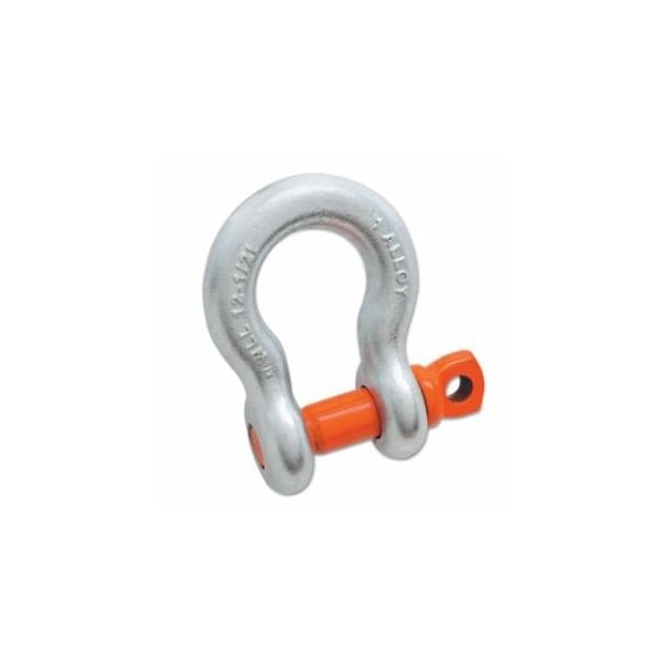 Campbell Anchor Shackle, A-419-G, Screw Pin, Galvanized, 1-1/4 in Opening, 3/4 in, 7 t Working Load Limit 193-5411295 - main