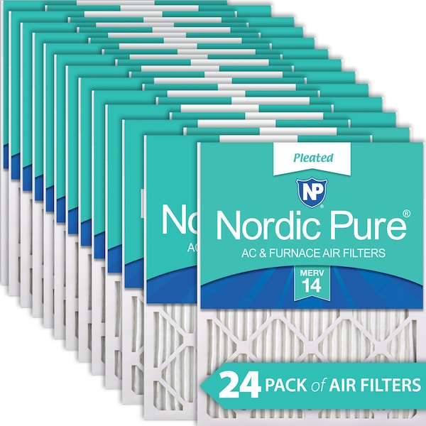 Nordic Pure 10x10x1 Pleated Air Filter, High Capacity, Electrostatically Charged Synthetic Media, MERV 14 10x10x1M14-24 - main