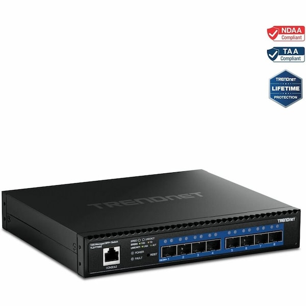 Trendnet 8-P0rt 10G Layer 2 Managed SFP+ Switch TL2-F7080 - main