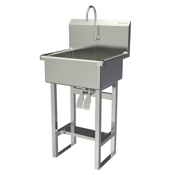 Sani-Lav Wash Station, 23"x20.5"x46.5", SS 524FK2.5 - main