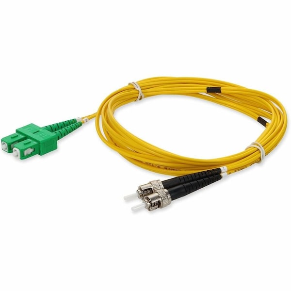 Add-On 10M ASC TO ST YELLOW OS2 DUPLEX OFNR (RISER-RATED) SMF FIBER PATCH CABLE ADD-ASC-ST-10M9SMF - main