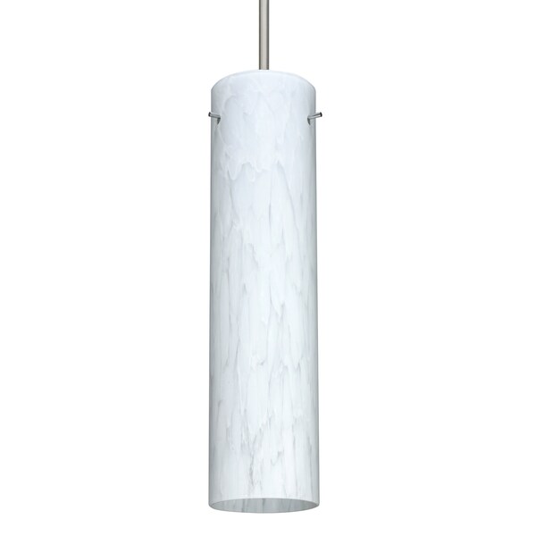 Besa Lighting Stilo 16 Cord Pendant, Carrera, Satin Nickel Finish, 1x9W LED 1JT-722419-LED-SN - main