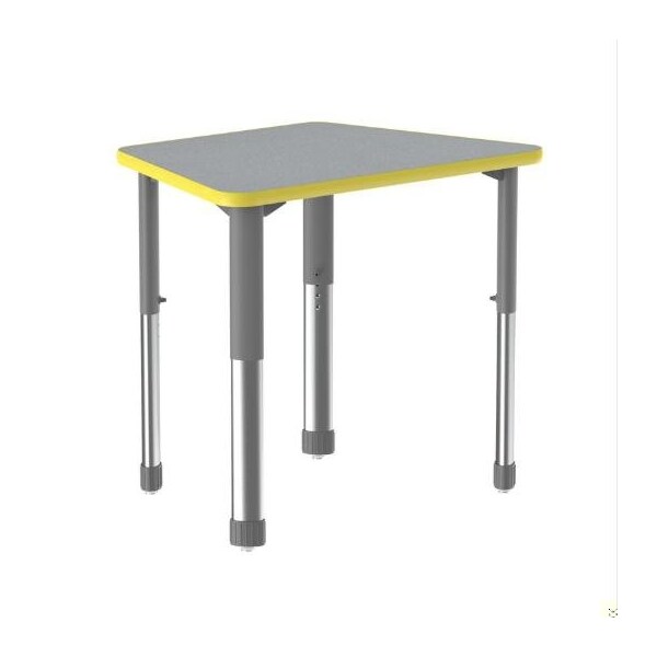 Correll Trapezoid 32 in W, 22 in L, 25 in to 35 in H, Particleboard, Gray Granite AD2232TF-TRP-15-13-38 - main