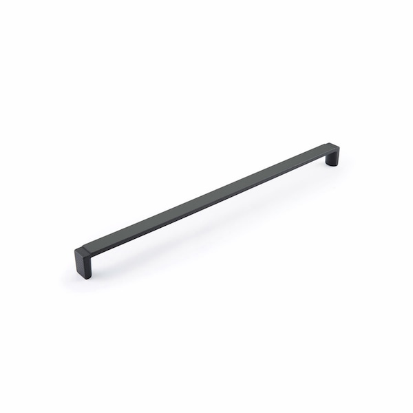 Schaub 12-5/8in Center to Center Quadrato Wide Cabinet Pull Signature Matte Black Finish 20018-MB - main