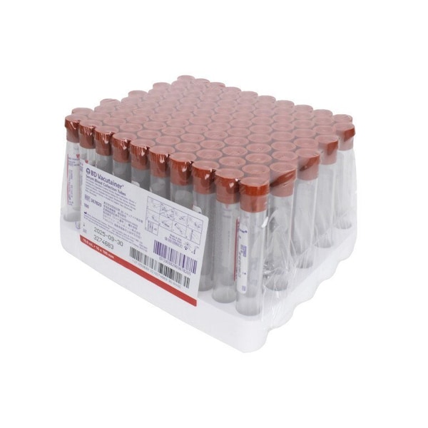 Bd Vacutainer Plus Venous BC Tube Clot Activator Additive 10mL Conventional Closure Plastic Tube, 100PK 21292370 - main