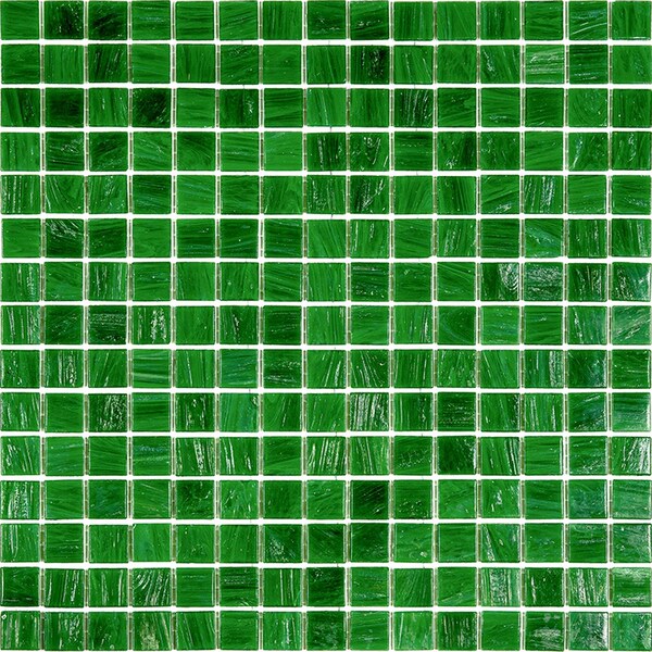 Apollo Tile Celestial 12 in. x 12 in. Glossy Kelly Green Glass Mosaic Wall and Floor Tile 20 sqft/case, 20PK APLST88GN415A - main