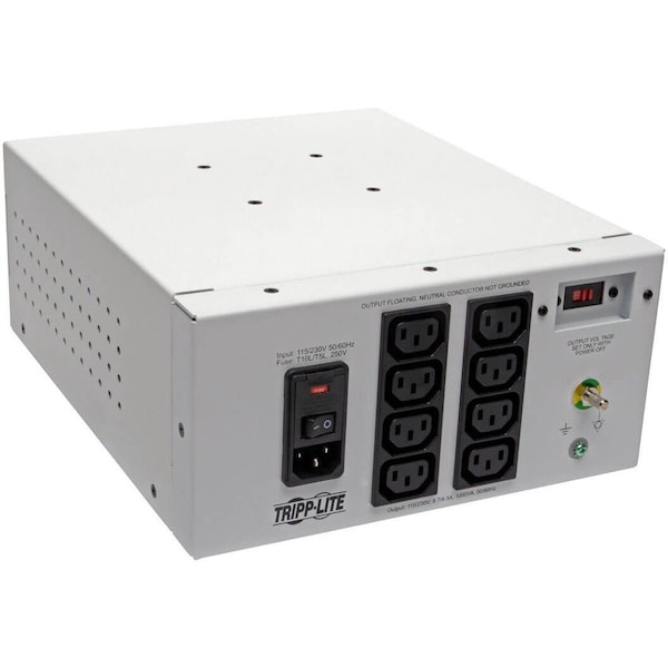 Eaton TRIPP LITE SERIES ISOLATOR SERIES DUAL-VOLTAGE 115/230V 1000W 60601-1 MEDI IS1000HGDV - main
