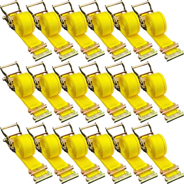 Vevor E-Track Ratchet Straps 18-Pack 15' Tie-Down Kit Cargo Van Truck Trailer, 18PK VV-RS-TD1815 - main