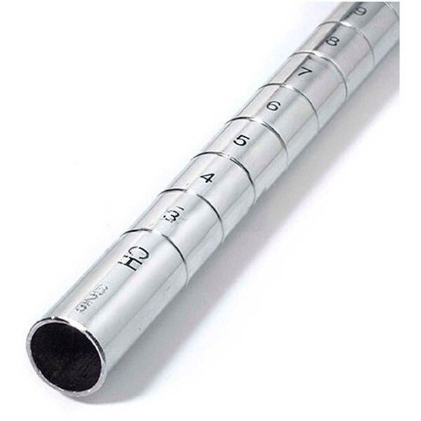 Global Industrial Nexel Stainless Steel Post 86"H Leveler Installed - 4 Pack P86SX4 - main