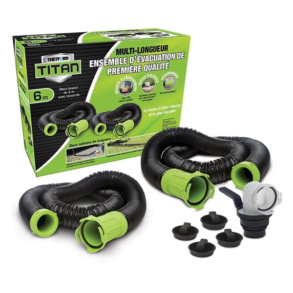 Thetford 17903 20 ft. Titan Bilingual Premium RV Sewer Hose Kit T6H-17903 - main