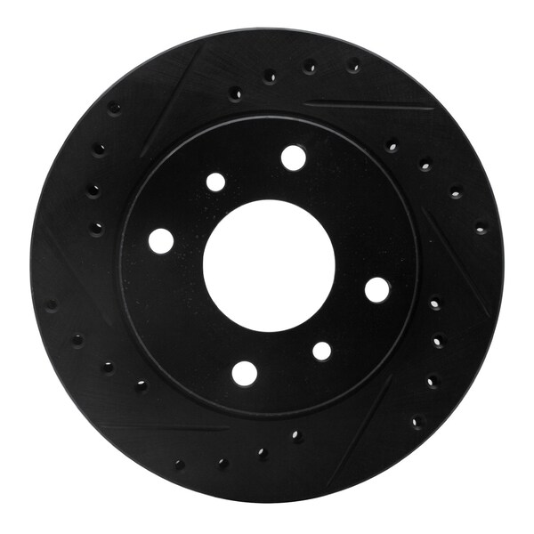 Dynamic Friction Co DFC Brake Rotor - Drilled and Slotted - Black 633-67027L - main