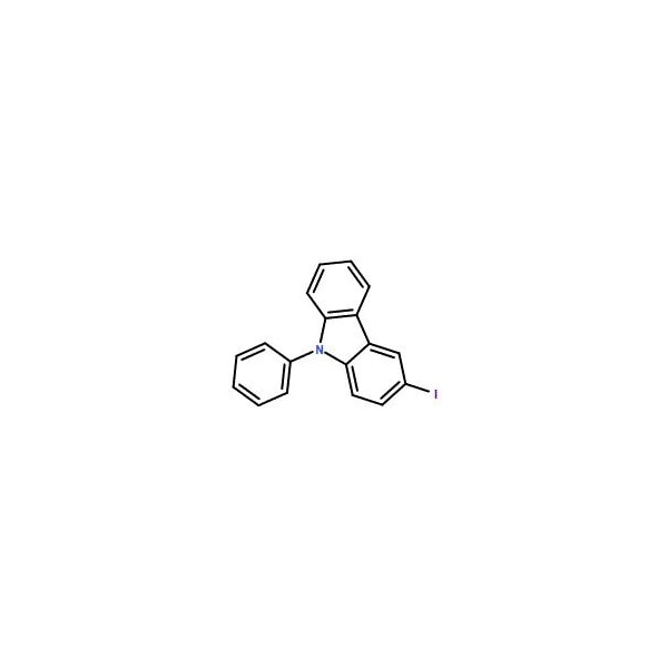 Ak Scientific 3-Iodo-N-phenylcarbazole (5g), CAS 502161-03-7 X4092-5g - main