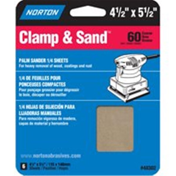 Norton Co 48302 4.5 x 5.5 Multisand Sheet 60 NO385935 - main