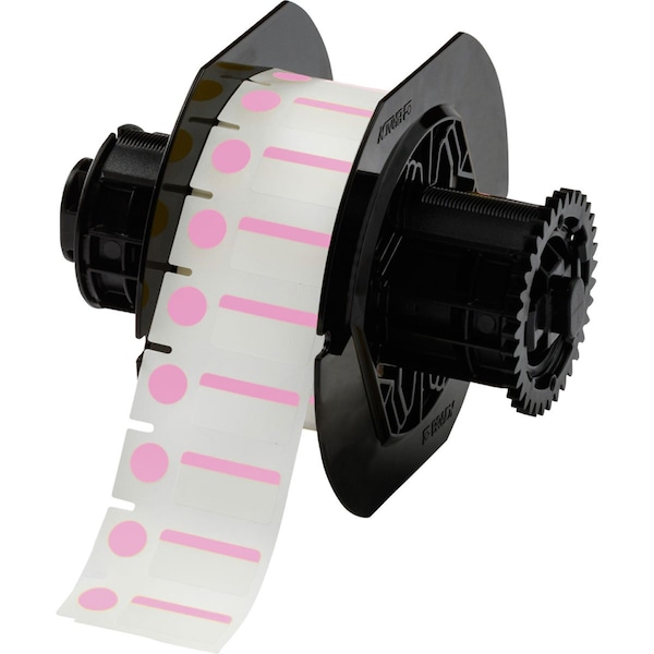 Brady Color Polyester Vial and Tube Labels 0.5in H x 1in W x 0.375in Dia Pink, WT 1500/RL B33-250-494-PK - main