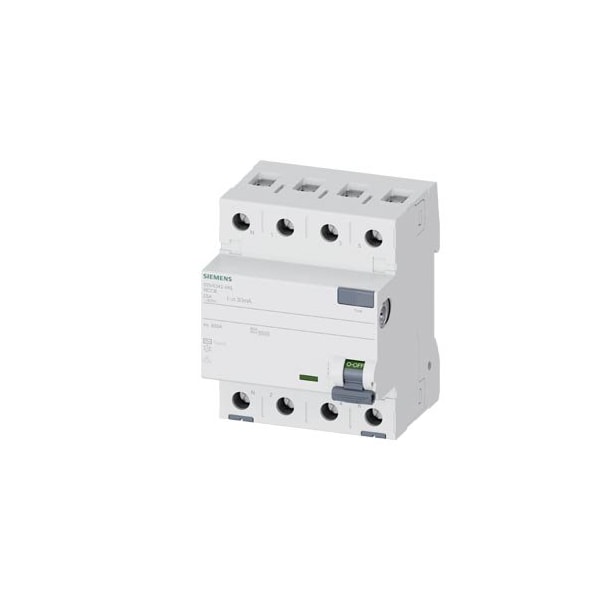 Siemens residual current operated circuit breaker 4-pole 5SV4342-0KL - main