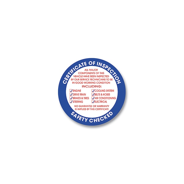 Asp Inspection Sticker, 3