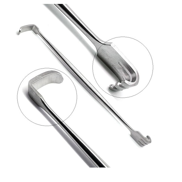 RU 4486-02 / Retractor Senn-Mueller, Blunt 16 cm - 6 1/4, 7 x 8 mm, 18 x 6 mm - RUDOLF Medical GmbH + Co. KG
