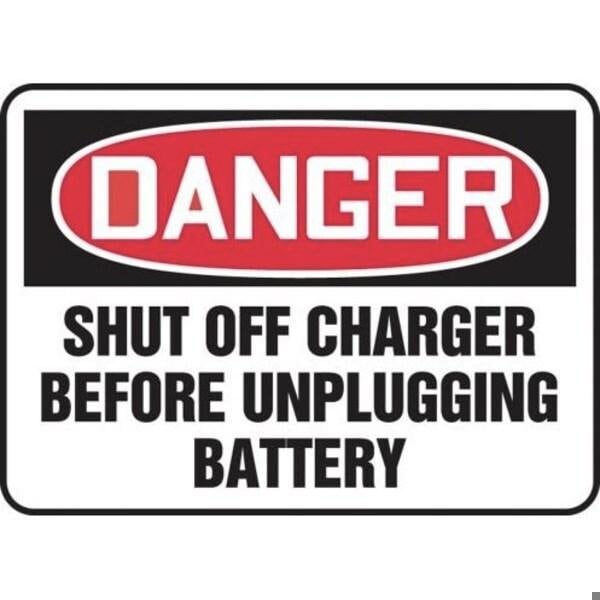 Accuform OSHA DANGER SAFETY SIGN SHUT OFF MELC177XL MELC177XL | Zoro