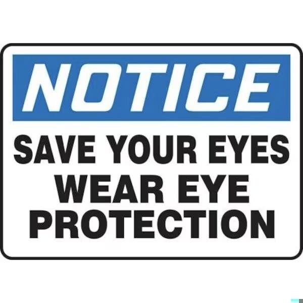 Sample Notice Signs Accuform OSHA NOTICE SAFETY SIGN SAFETY MPPE863XL MPPE863XL | Zoro