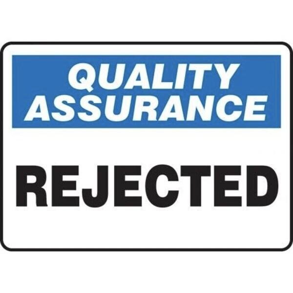 Accuform QUALITY ASSURANCE Safety Sign MQTL941XT MQTL941XT | Zoro