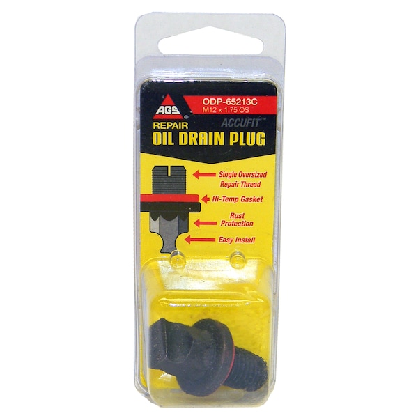 Ags Accufit Oil Drain Repair Plug M14x1.5 Oversize, 1 per Card ODP ...