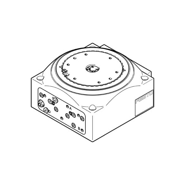 Festo Rotary Indexing Table, DHTG Series, 90 mm Cylinder Dia., 24 ...