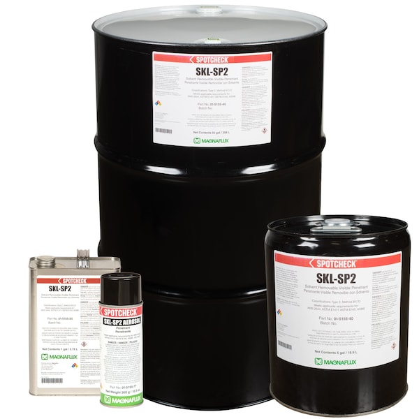 Magnaflux Solvent Removable Visible Dye Penetrant, Aerosol can 01-5155 ...