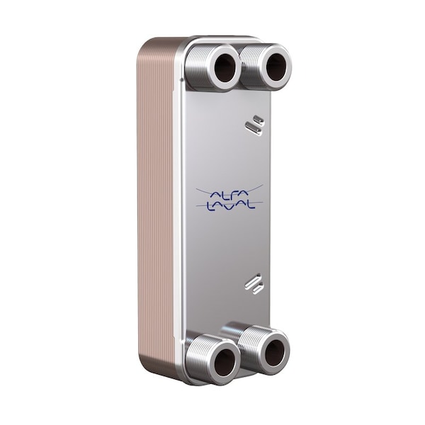 Alfa Laval Brazed Plate Heat Exchanger, AISI 316L, Stainless Steel