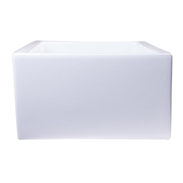 30 White ALFI brand AB3018ARCH-W Arched Apron Thick Wall Fireclay Single Bowl Farm Sink 30 White ALFI brand AB3018ARCH-W Arched Apron Thick Wall Fireclay Single Bowl Farm Sink