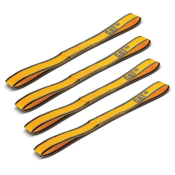 Cat 4-Piece Soft Hook Strap Set - Heavy-Duty 12ft Tie-Downs For Secure Hauling - View #9