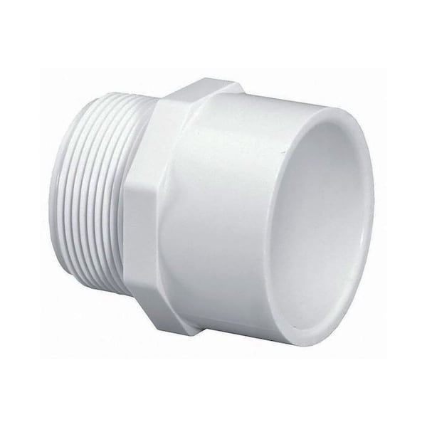 Thrifco Plumbing 4 Inch Male Thread x Slip PVC Adapter SCH 40 8113212 ...