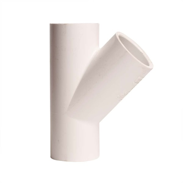 Thrifco Plumbing 1 Inch Slip x Slip x Slip PVC Wye SCH 40 8113944 | Zoro