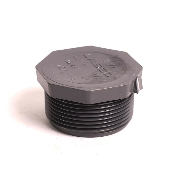 Thrifco Plumbing 2 Inch Threaded PVC Plug SCH 80 8214324 | Zoro