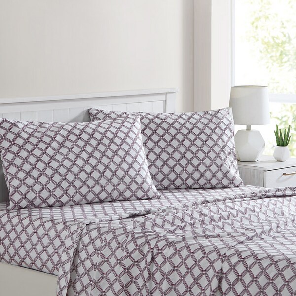 Modern Threads Modern Threads Printed 4-Piece Sheet Set Cara Cal King ...