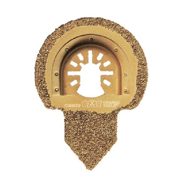 CMT Carbide Grit Delta Rasp For Oscillating Tools - Quick Release Attachment For Mortar, Tile & Wood Removal