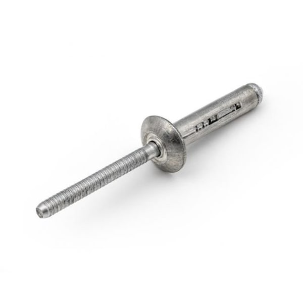 Howmet Aerospace Blind Rivet, 3/16 in Dia., Aluminum Body, 25 PK MTP-B6 ...