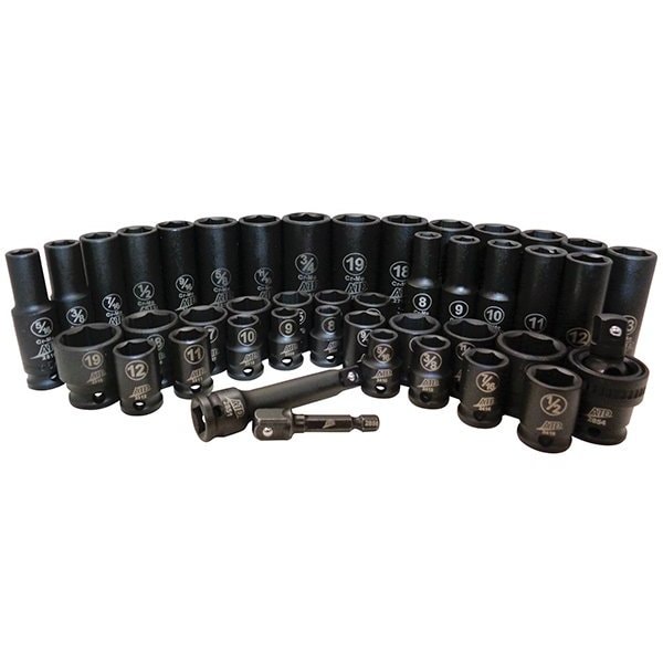 Atd Tools ATD 43-Piece 3/8-inch Drive 6 Point SAE and Metric Standard ...