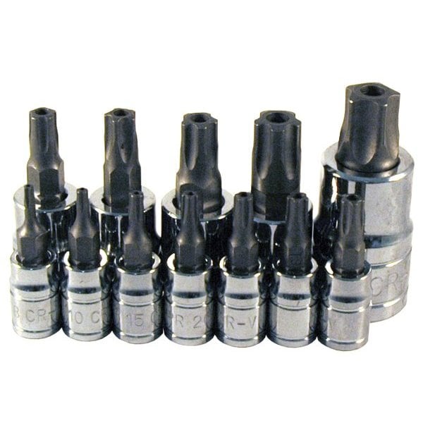 Atd Tools ATD 12-Piece 5-Lobe Tamper Resistant Star Plus Bit Socket Set ...