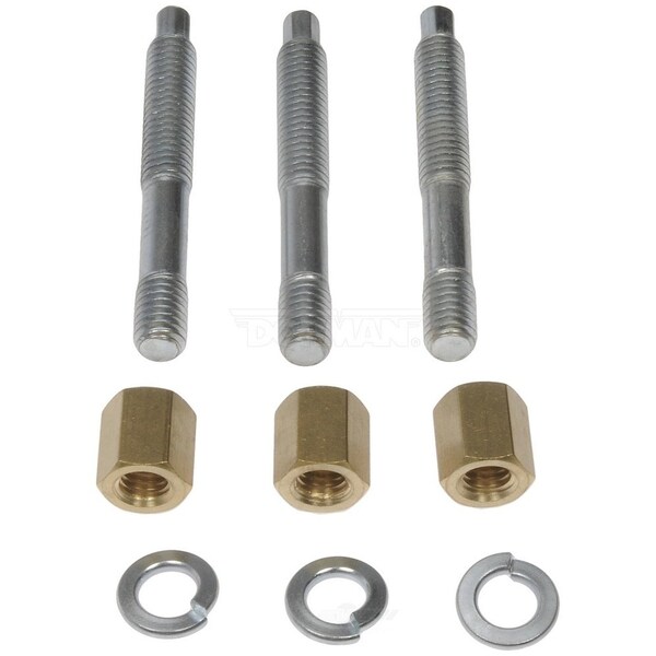 thumbnail image 2 of APDTY 14224 Exhaust Manifold Stud Kit - 3/8-16 X 3-1/4 Inch Replacement Studs 2 of 6