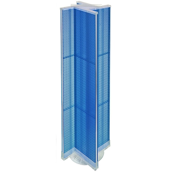 Pin Wheel Display Azar Displays Pinwheel Pegboard Floor Display on Revolving Base ...